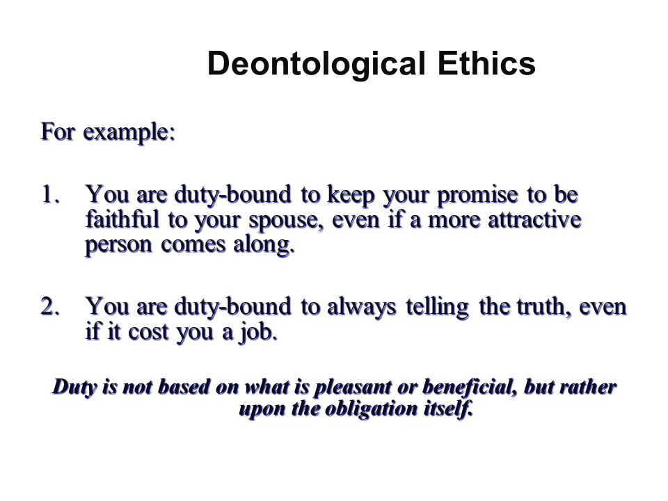 BUSINESS ETHICS AND DEONTOLOGY